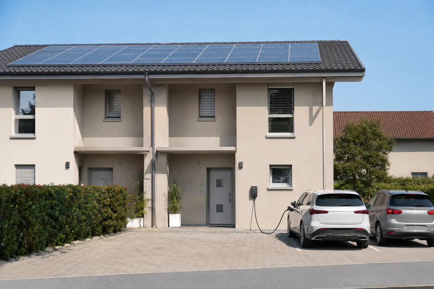 Bifamiliare con wallbox · 8 kWp